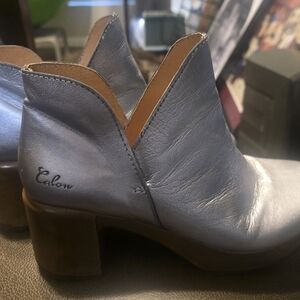 Women's Silver Ankle Booties